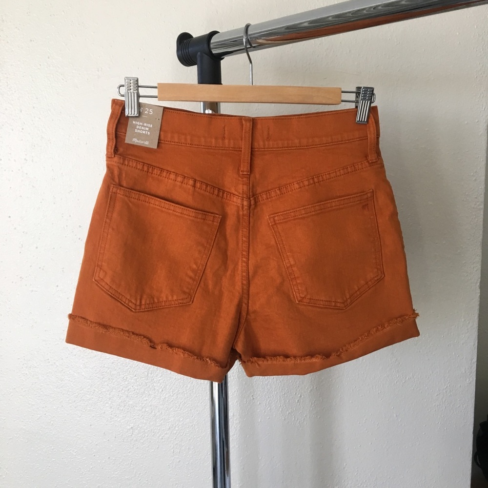 Madewell High-Rise Denim Shorts Garment-Dyed Sz 25 - Picture 6 of 6